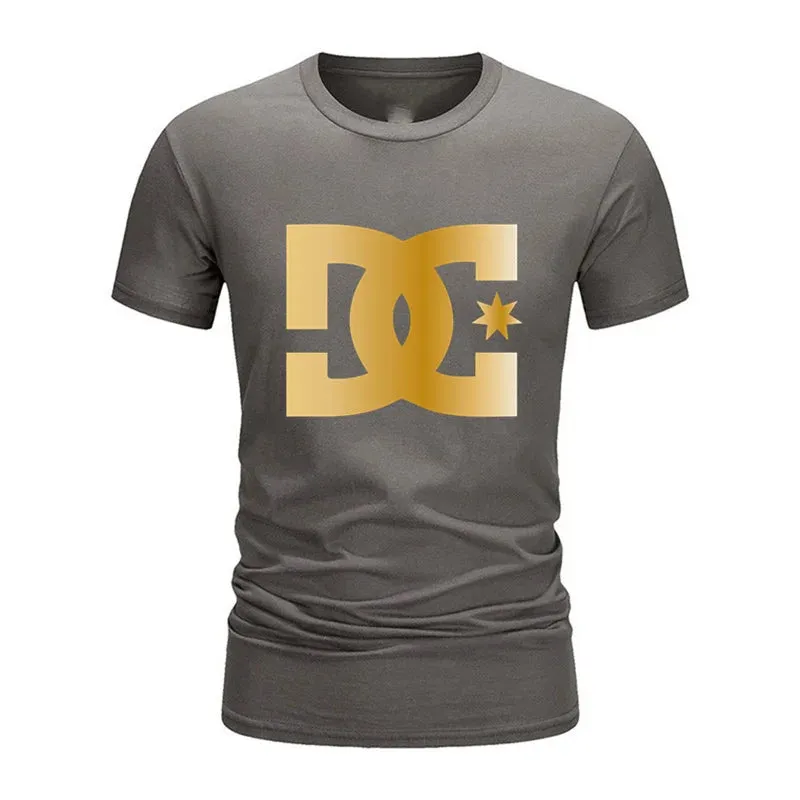 2025 New Men's Cotton T-Shirt - High Quality, Casual Fashion Short Sleeve Summer Top