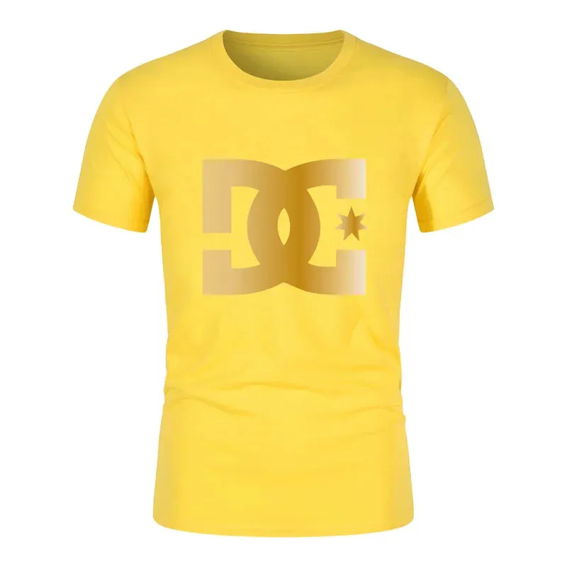 2025 New Men's Cotton T-Shirt - High Quality, Casual Fashion Short Sleeve Summer Top