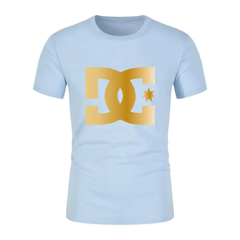 2025 New Men's Cotton T-Shirt - High Quality, Casual Fashion Short Sleeve Summer Top