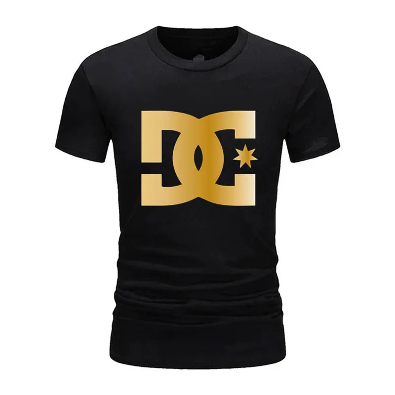 2025 New Men's Cotton T-Shirt - High Quality, Casual Fashion Short Sleeve Summer Top