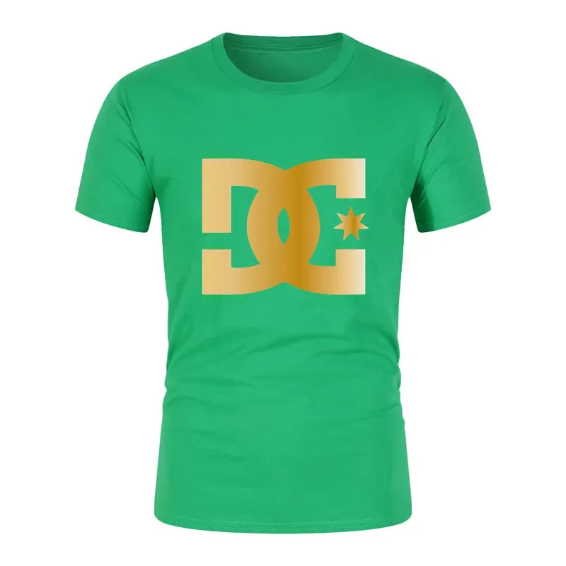 2025 New Men's Cotton T-Shirt - High Quality, Casual Fashion Short Sleeve Summer Top