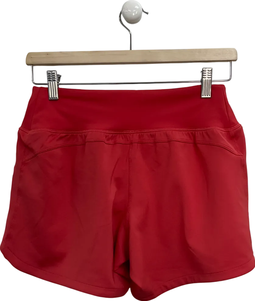 adidas Red Triple Stripe Running Shorts UK S