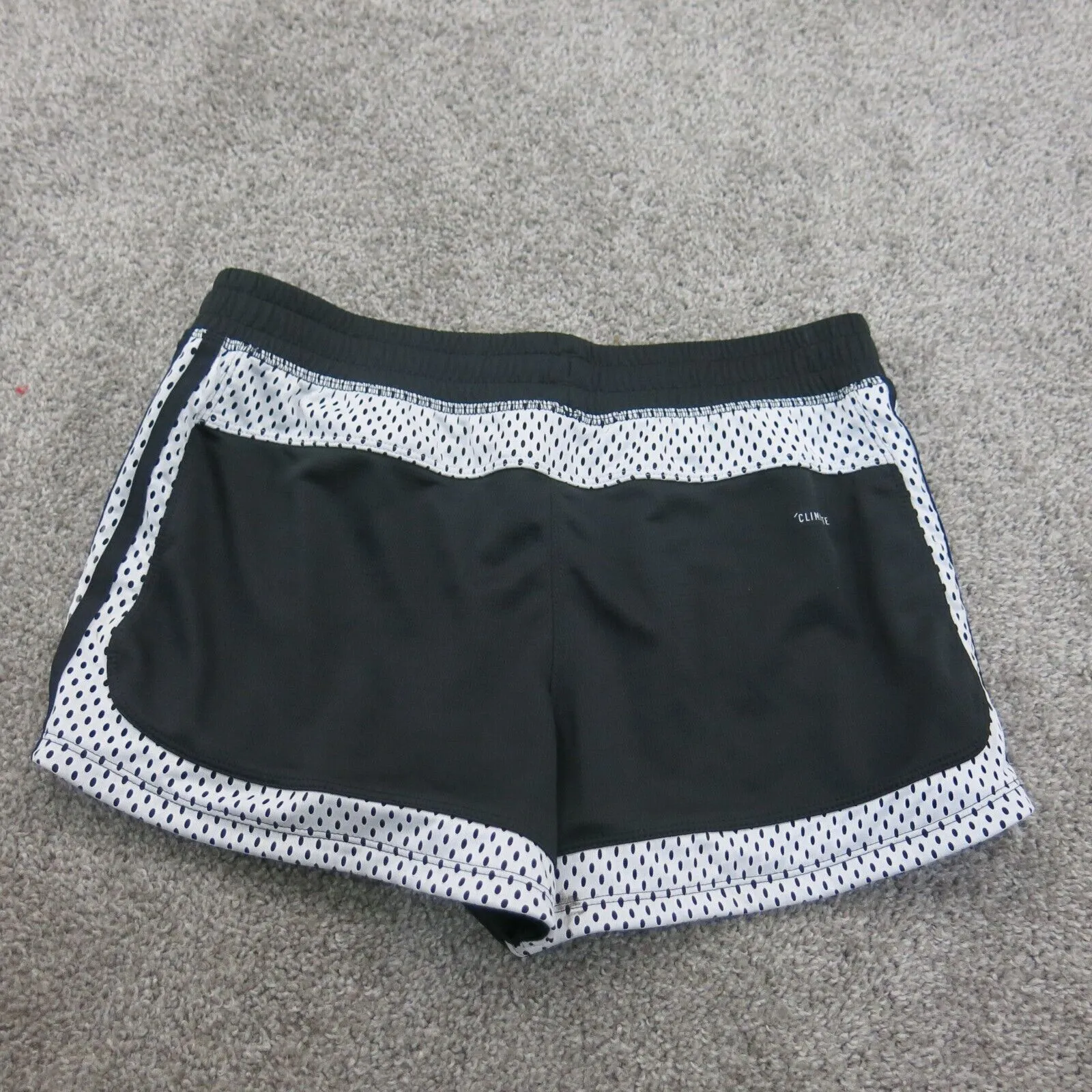 adidas Shorts Women Size 28 Black/White Training Running Gym Athletic CLIMALIT