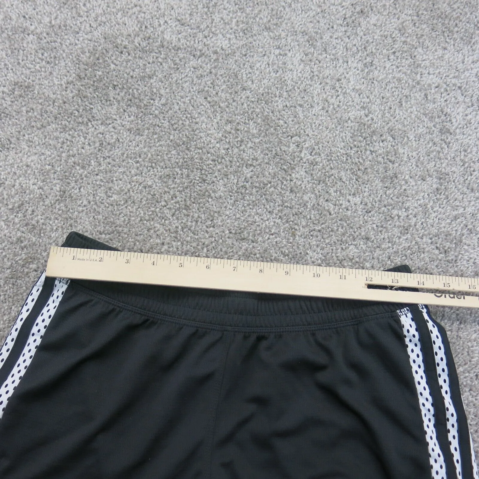 adidas Shorts Women Size 28 Black/White Training Running Gym Athletic CLIMALIT