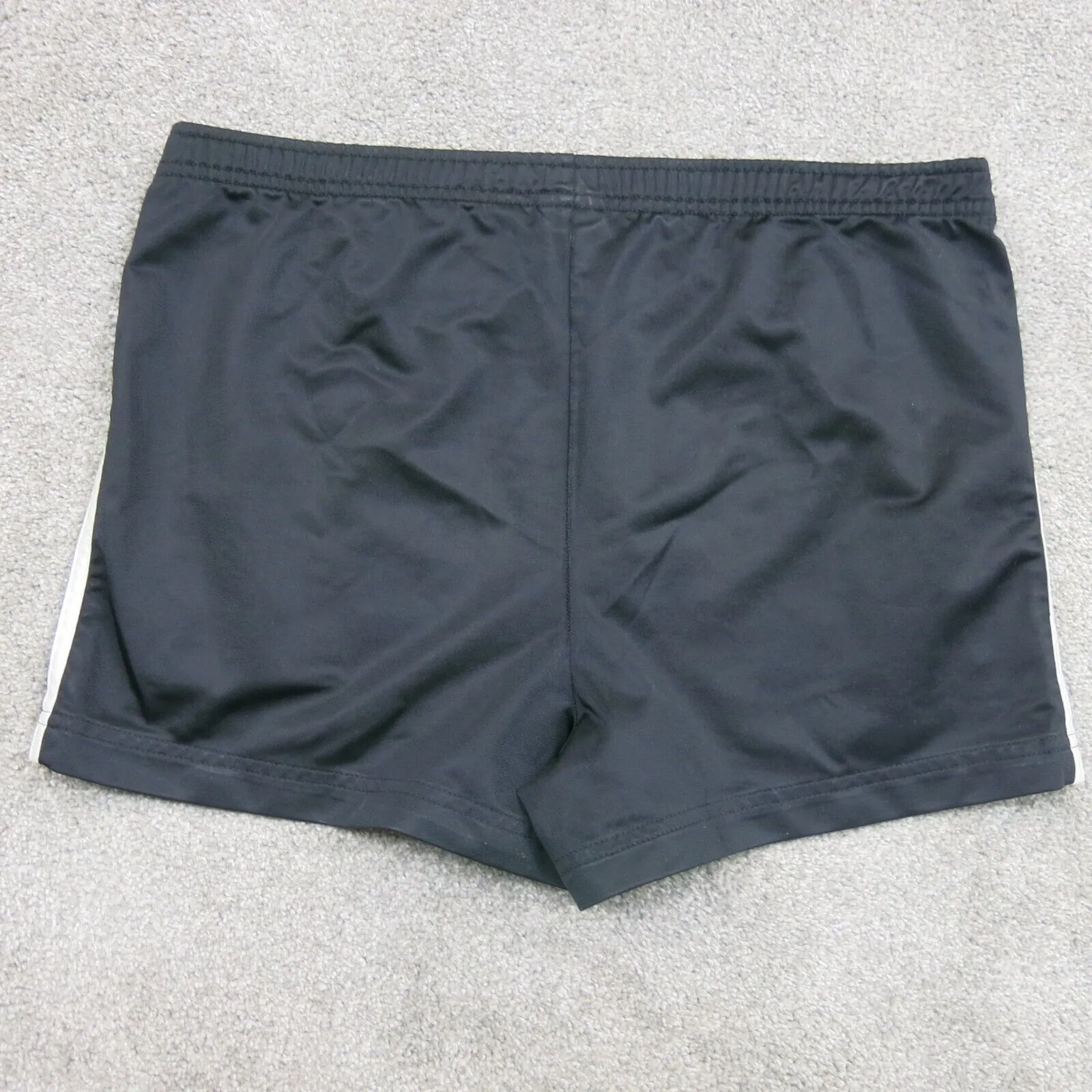 adidas Shorts Womens Size Medium Black 3 Striped Training Running Gym Athletic