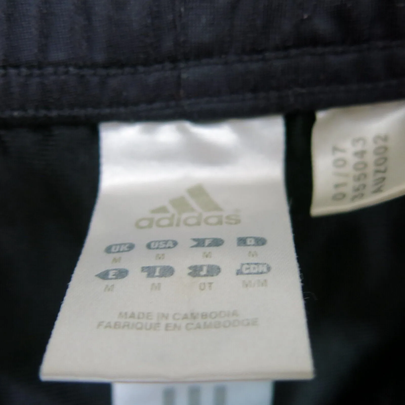 adidas Shorts Womens Size Medium Black 3 Striped Training Running Gym Athletic