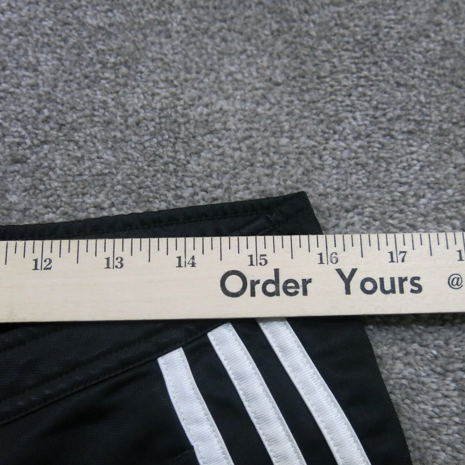 adidas Shorts Womens Size Medium Black 3 Striped Training Running Gym Athletic
