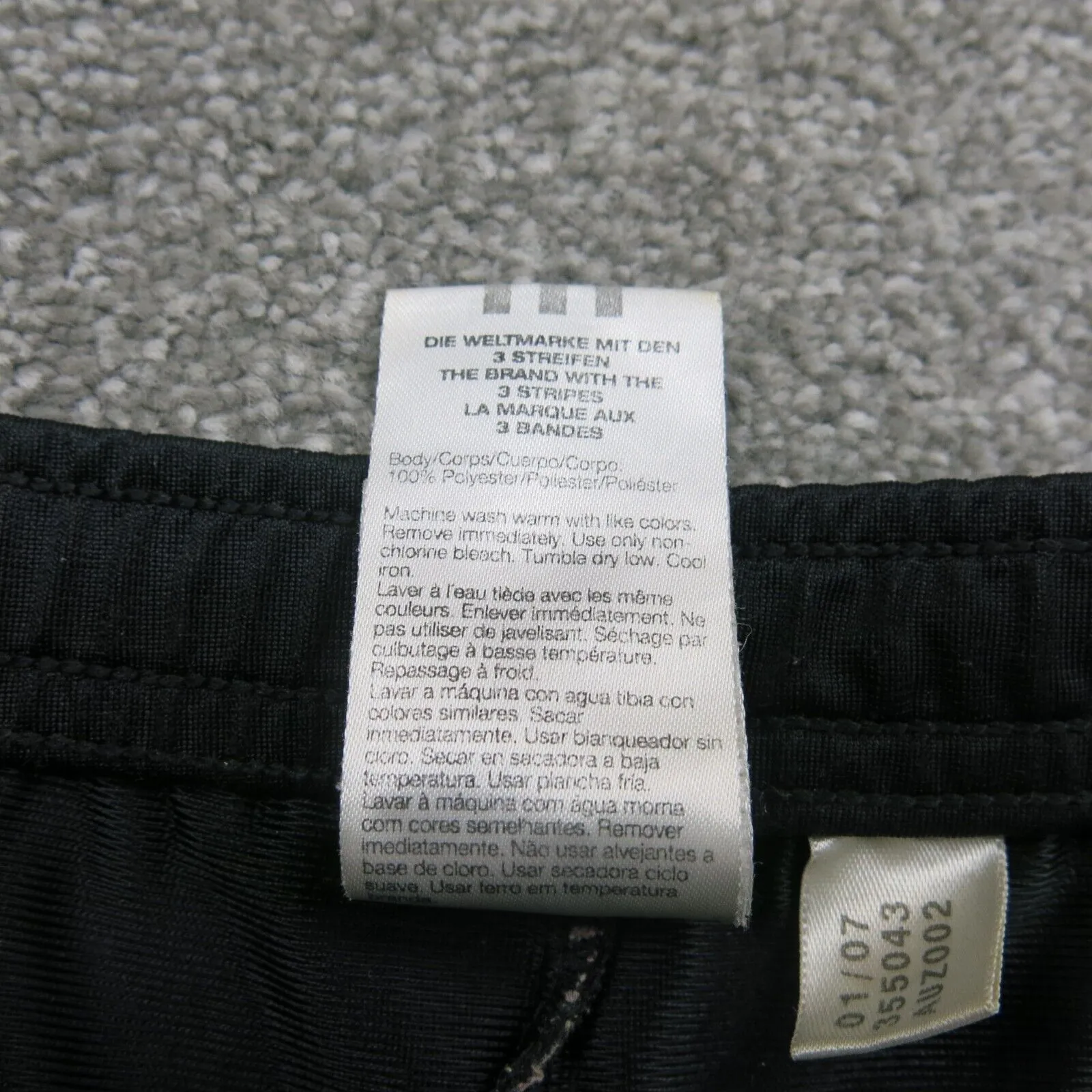 adidas Shorts Womens Size Medium Black 3 Striped Training Running Gym Athletic
