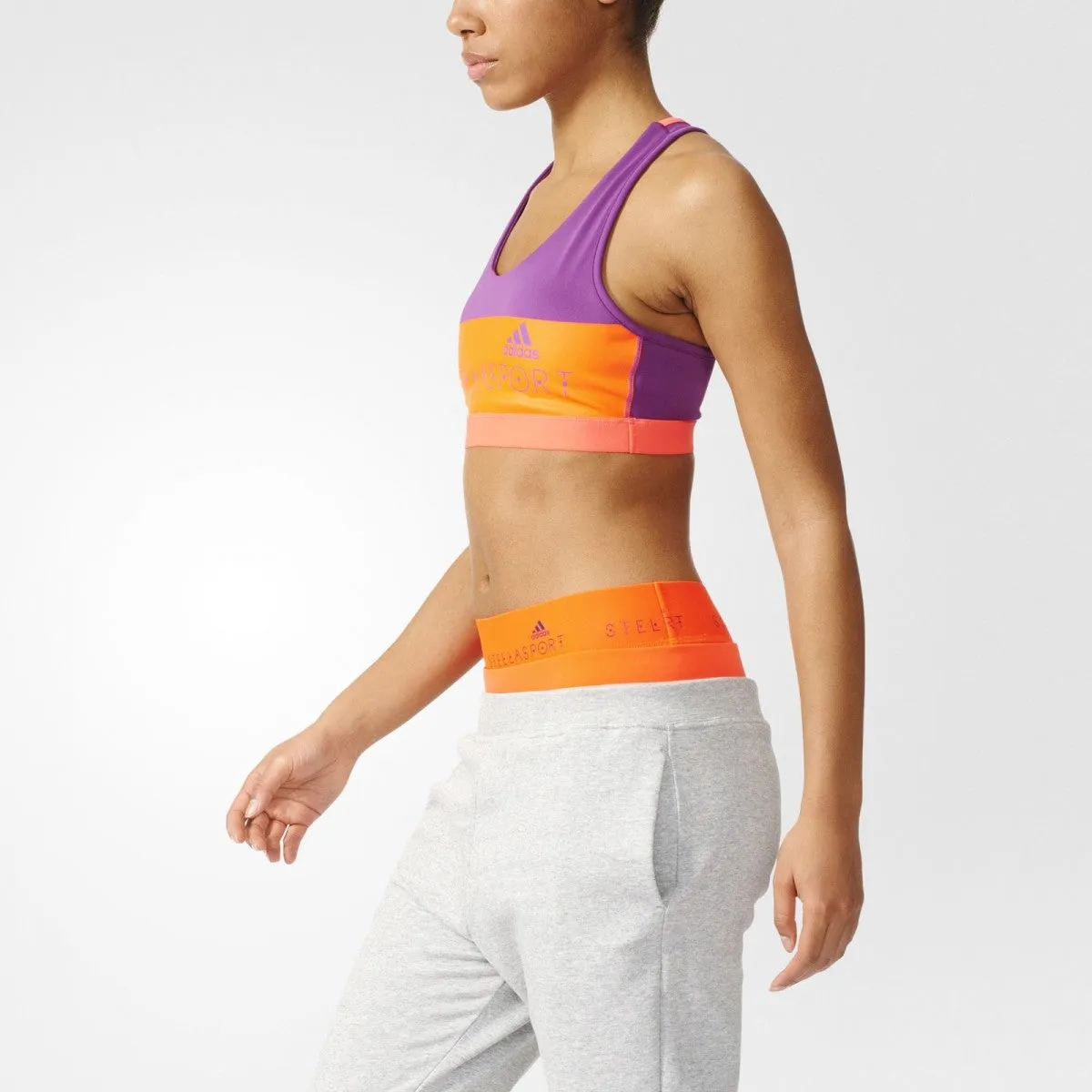 ADIDAS Women Stellasport Padded Sports Bra Size S-L Purple & Fuchsia