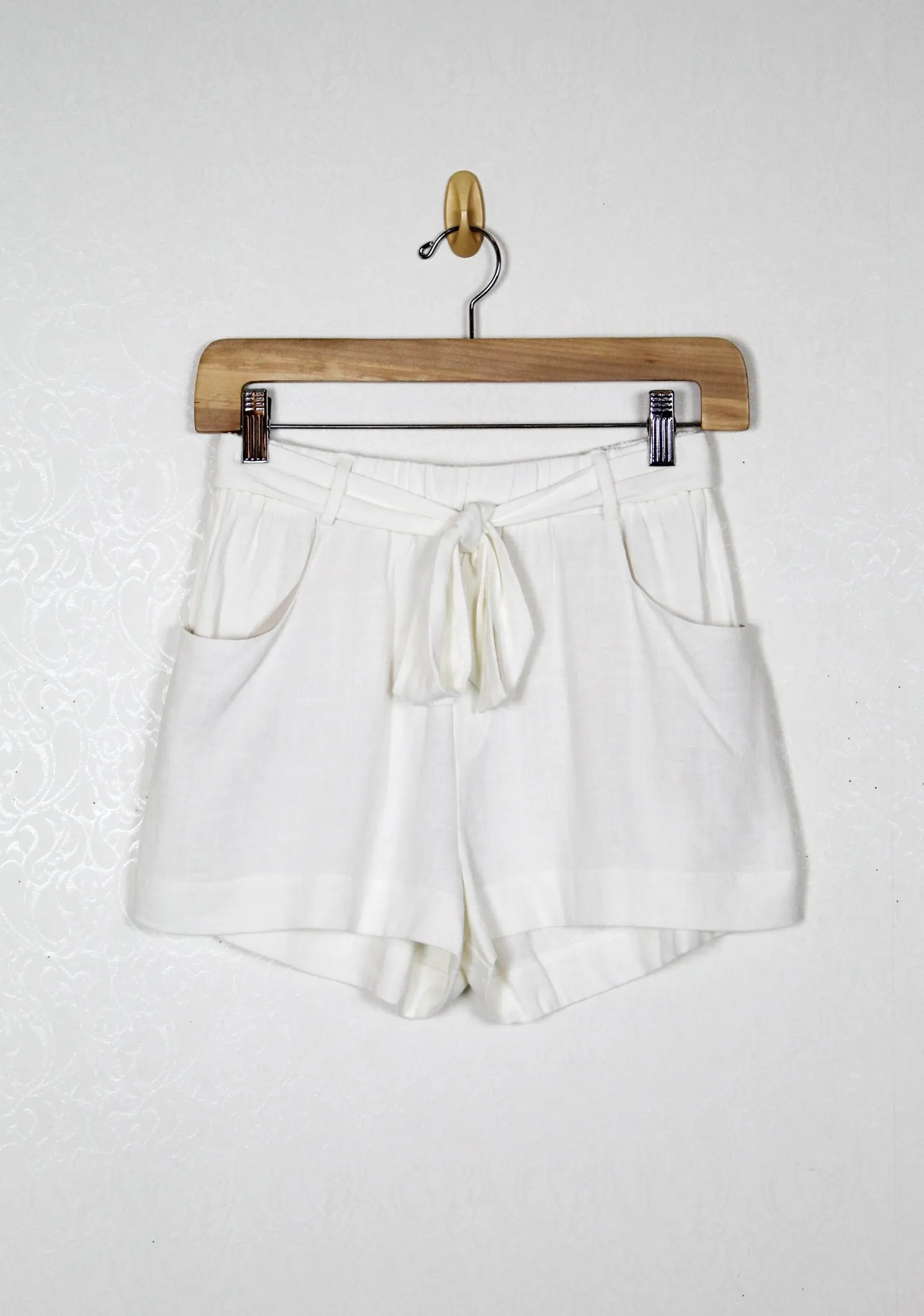 Bobi Tie Belt Shorts