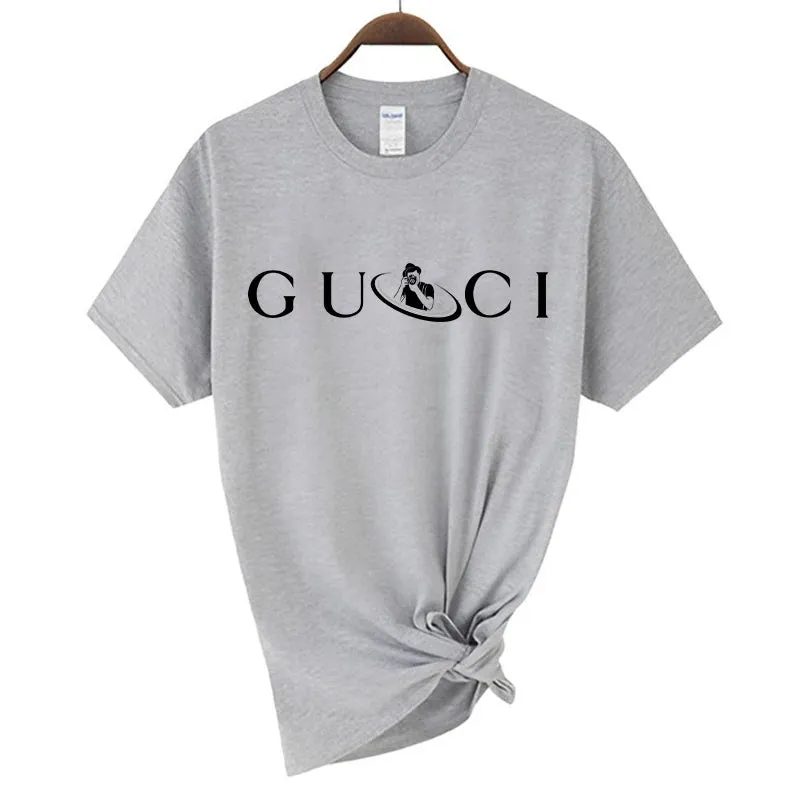 Casual Women's Short Sleeve T-Shirt - Cotton Summer Tee with Letter Print, Harajuku Y2K Style