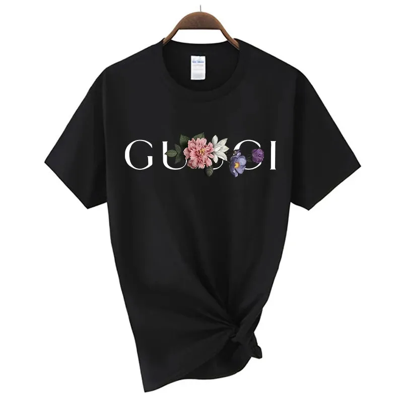 Casual Women's Short Sleeve T-Shirt - Cotton Summer Tee with Letter Print, Harajuku Y2K Style