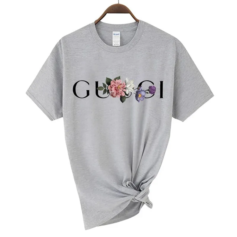 Casual Women's Short Sleeve T-Shirt - Cotton Summer Tee with Letter Print, Harajuku Y2K Style
