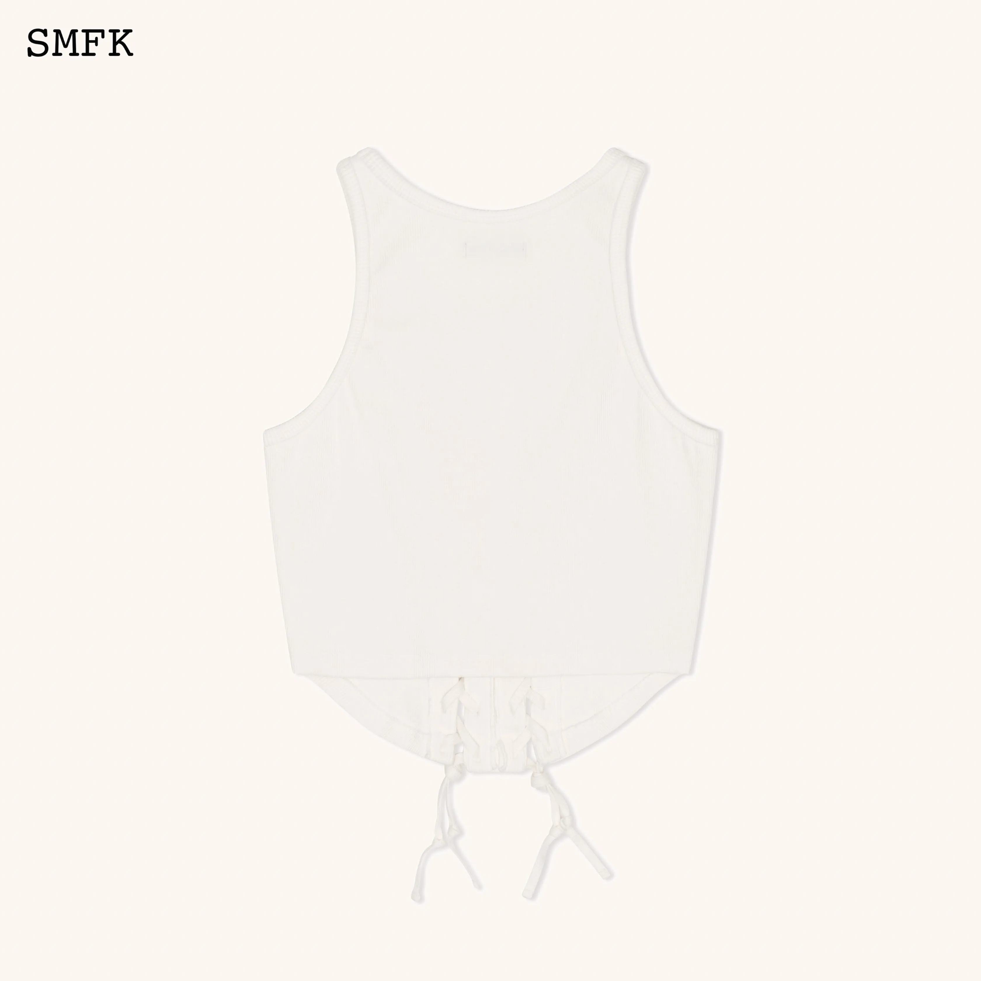 Compass Baseball Deconstruct Vest Top In White