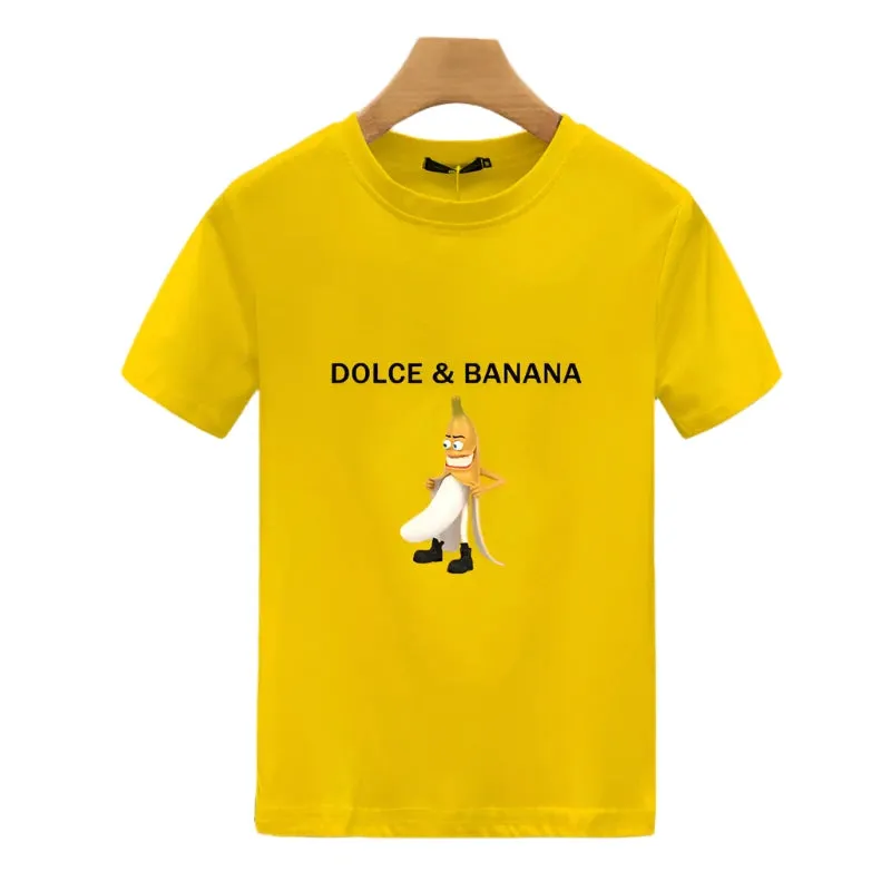 Dolce & Banana Greek Mythology Snake Hair Graphic T-Shirt - Cute Printed Spring/Summer Tee for Men & Women