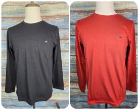 FYNCH HATTON LONG SLEEVE COTTON T-SHIRTS