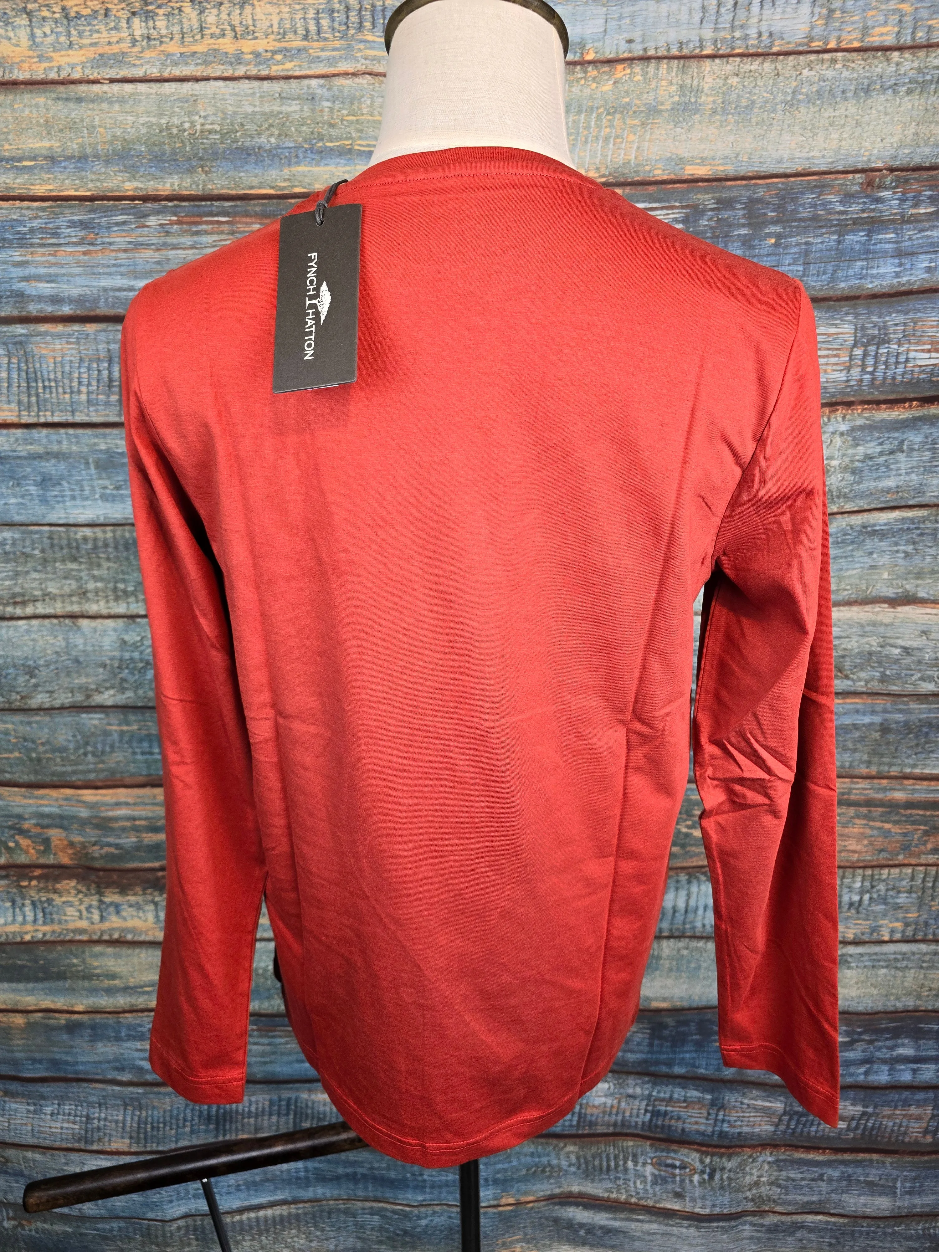 FYNCH HATTON LONG SLEEVE COTTON T-SHIRTS