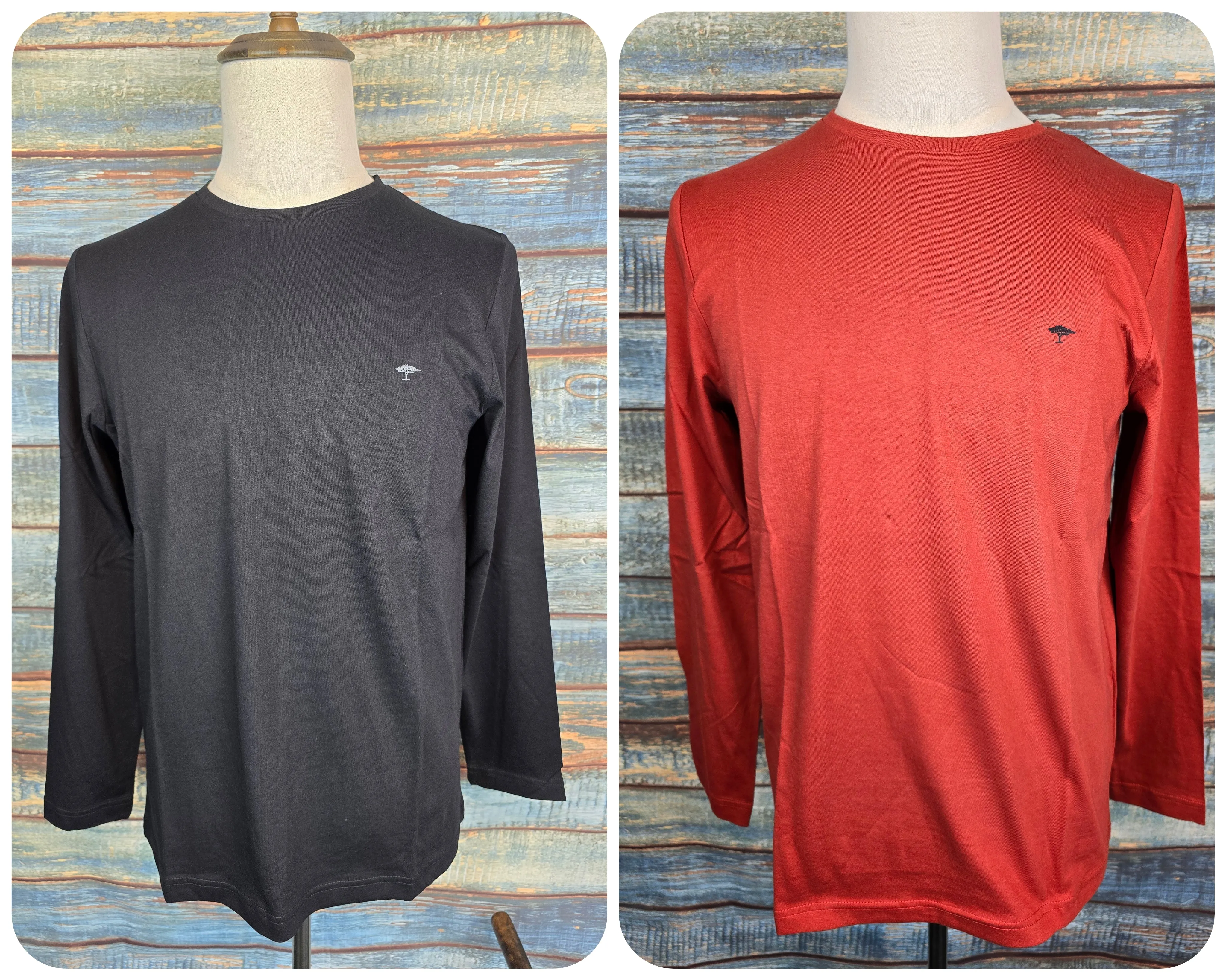 FYNCH HATTON LONG SLEEVE COTTON T-SHIRTS