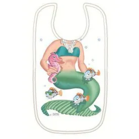 JUST ADD A KID Bib Mermaid Rocks One-Size - 0 to 12 Months