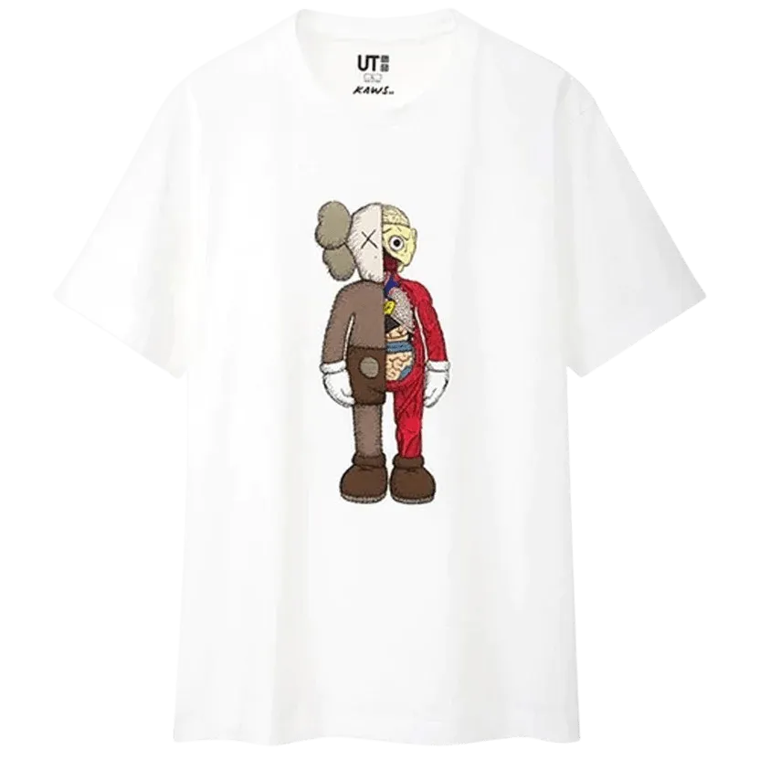 KAWS x Uniqlo Flayed Tee White