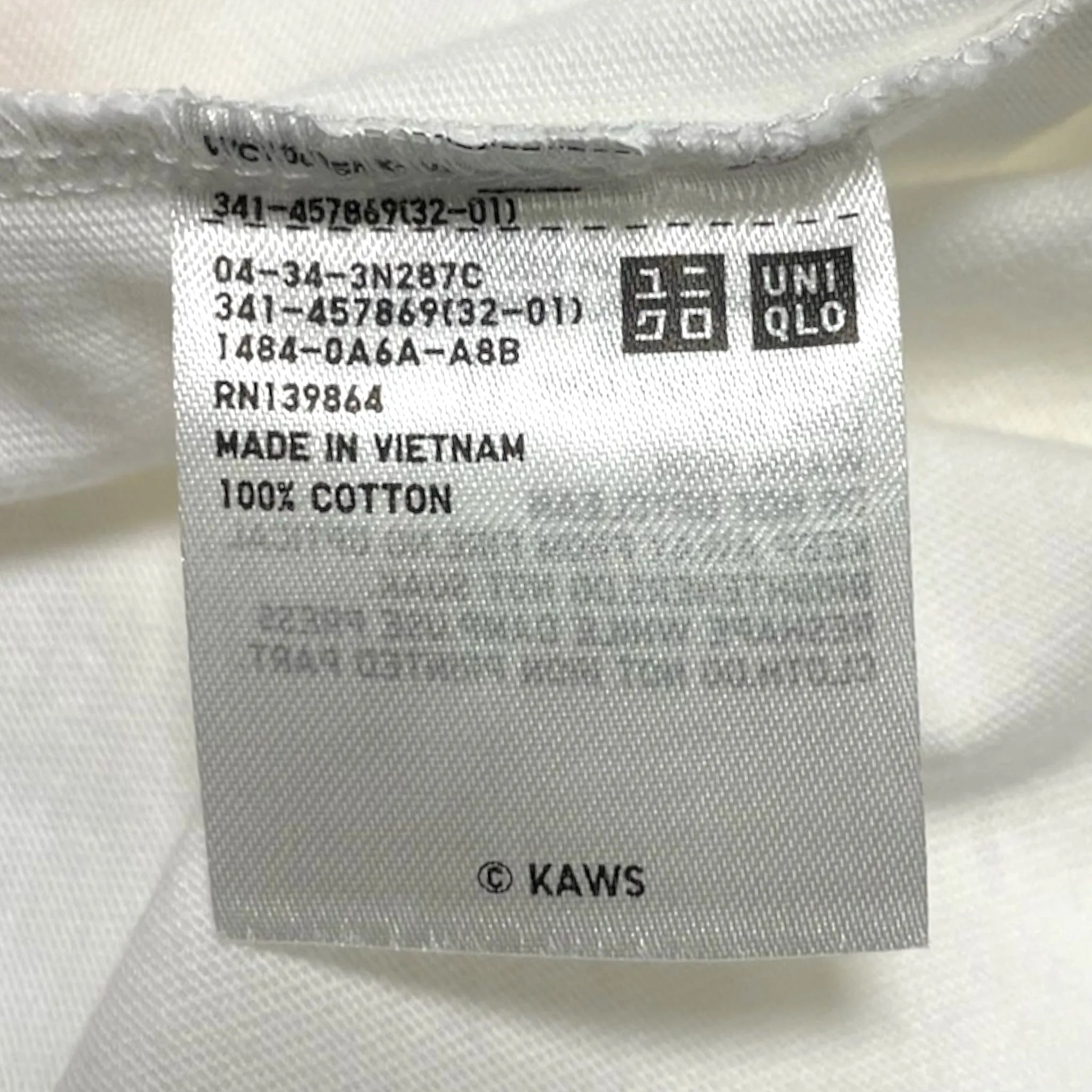 KAWS x Uniqlo Peace For All Short Sleeve Tee Shirt White
