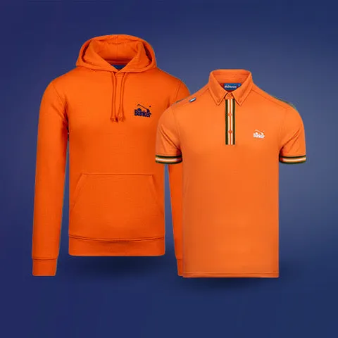 Logo Hoodie King Orange Bundle