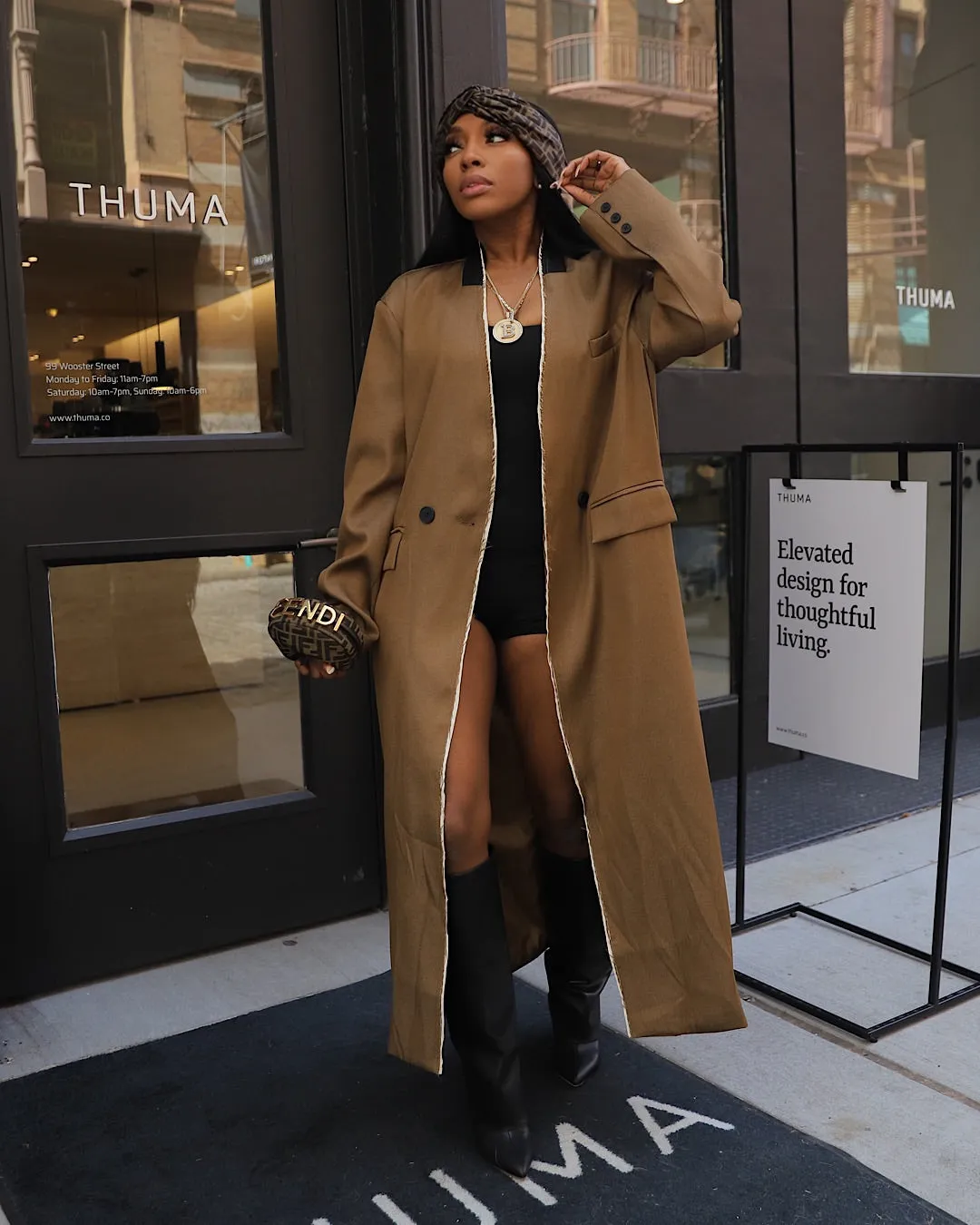 Luxury Lines Trench