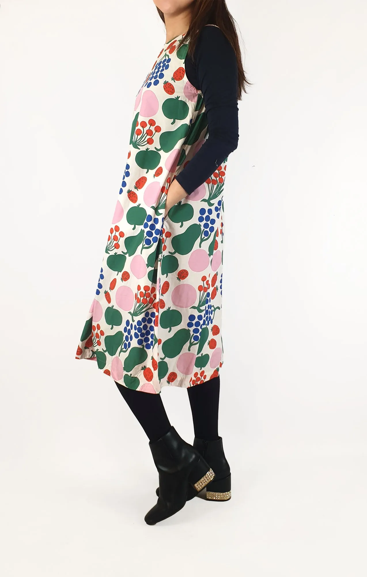 Marimekko   Uniqlo colourful sleeveless dress size S