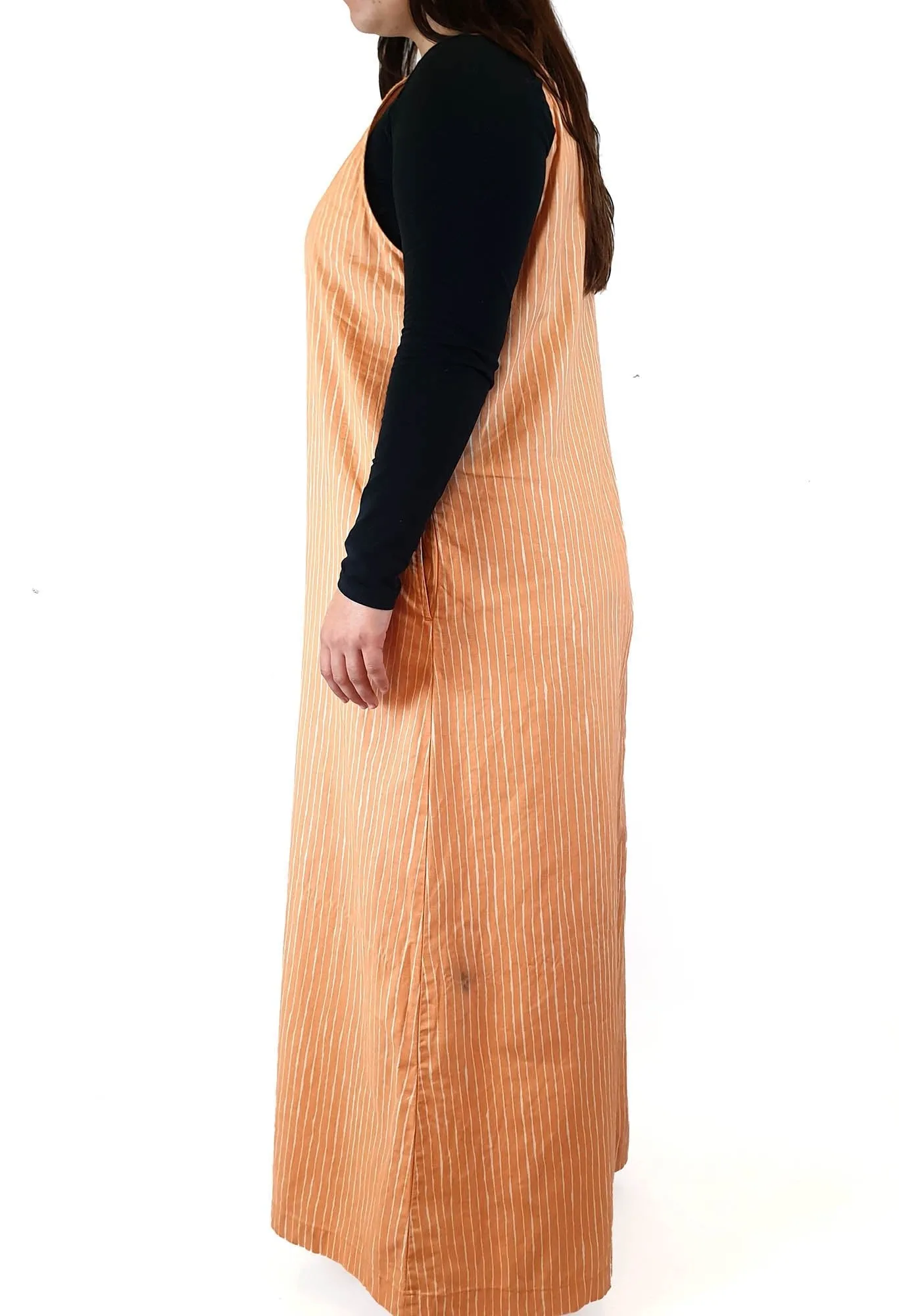 Marimekko x Uniqlo striped orange sleeveless jumpsuit size XL