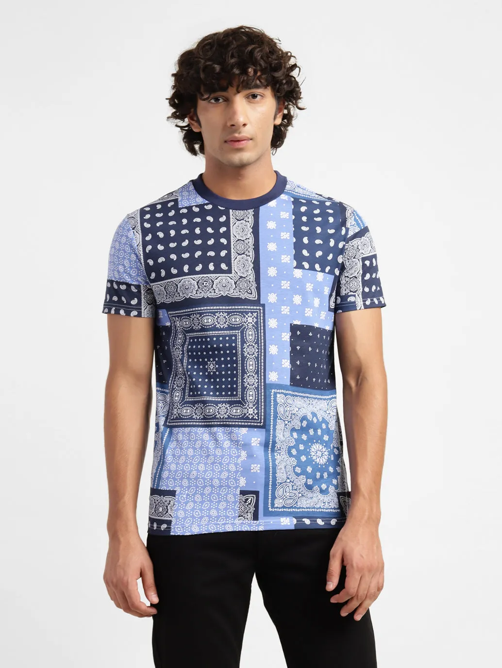 Men's Ethnic Motifs Regular Fit T-shirt