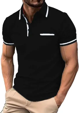 Polo Shirts for Men Shirts Short Sleeve Performance Patriotic Shirt Funny Shirt Mens Golf Wear Quick Dry Athletic
