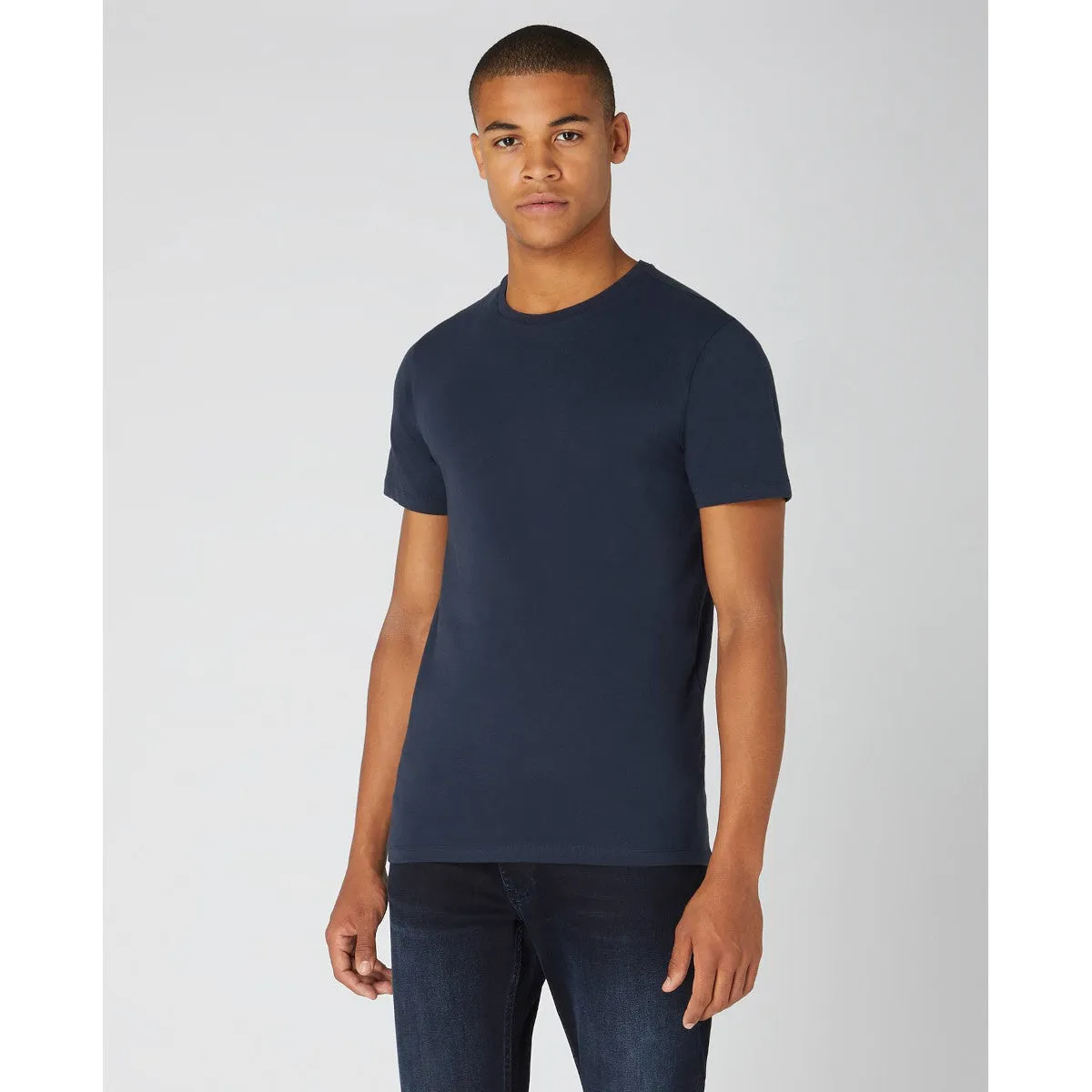 Remus Uomo Crew Neck T-Shirt 78 Navy