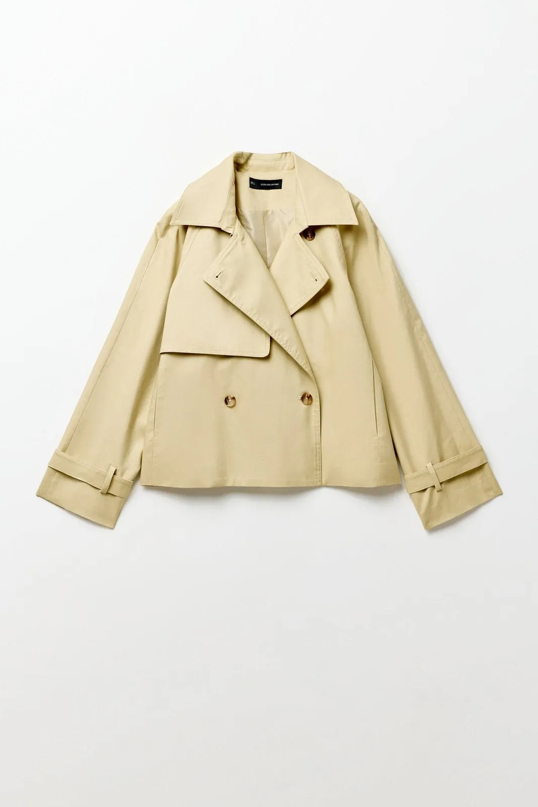 Short trench coat - Camel