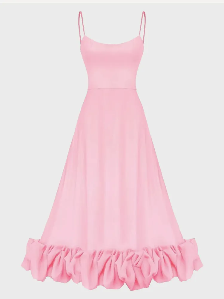 Spring Swing Suspender Dress
