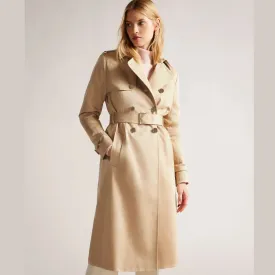 Ted Baker Robbii Lightweight Showerproof Trench Coat Beige