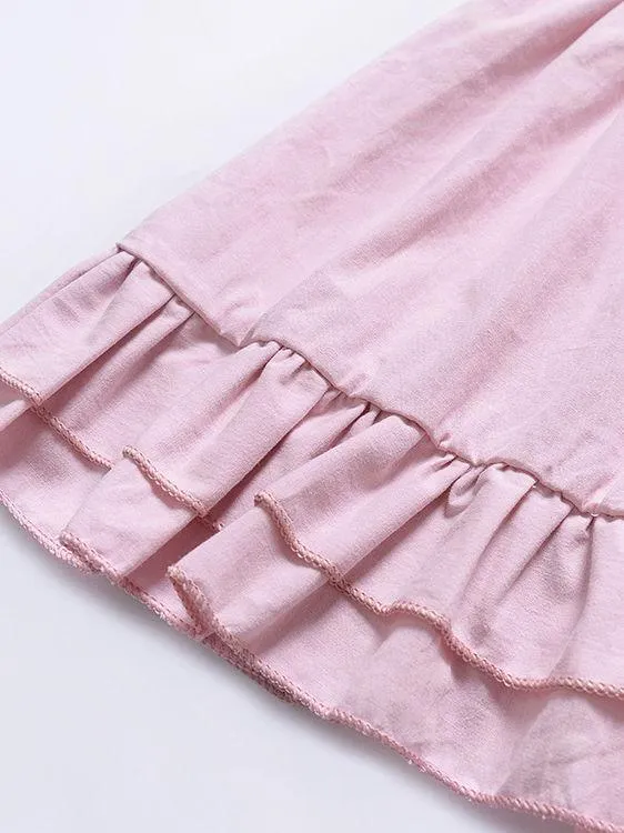Toddle Infant Little Girl Shoulder Straps Pink Pleated Dress