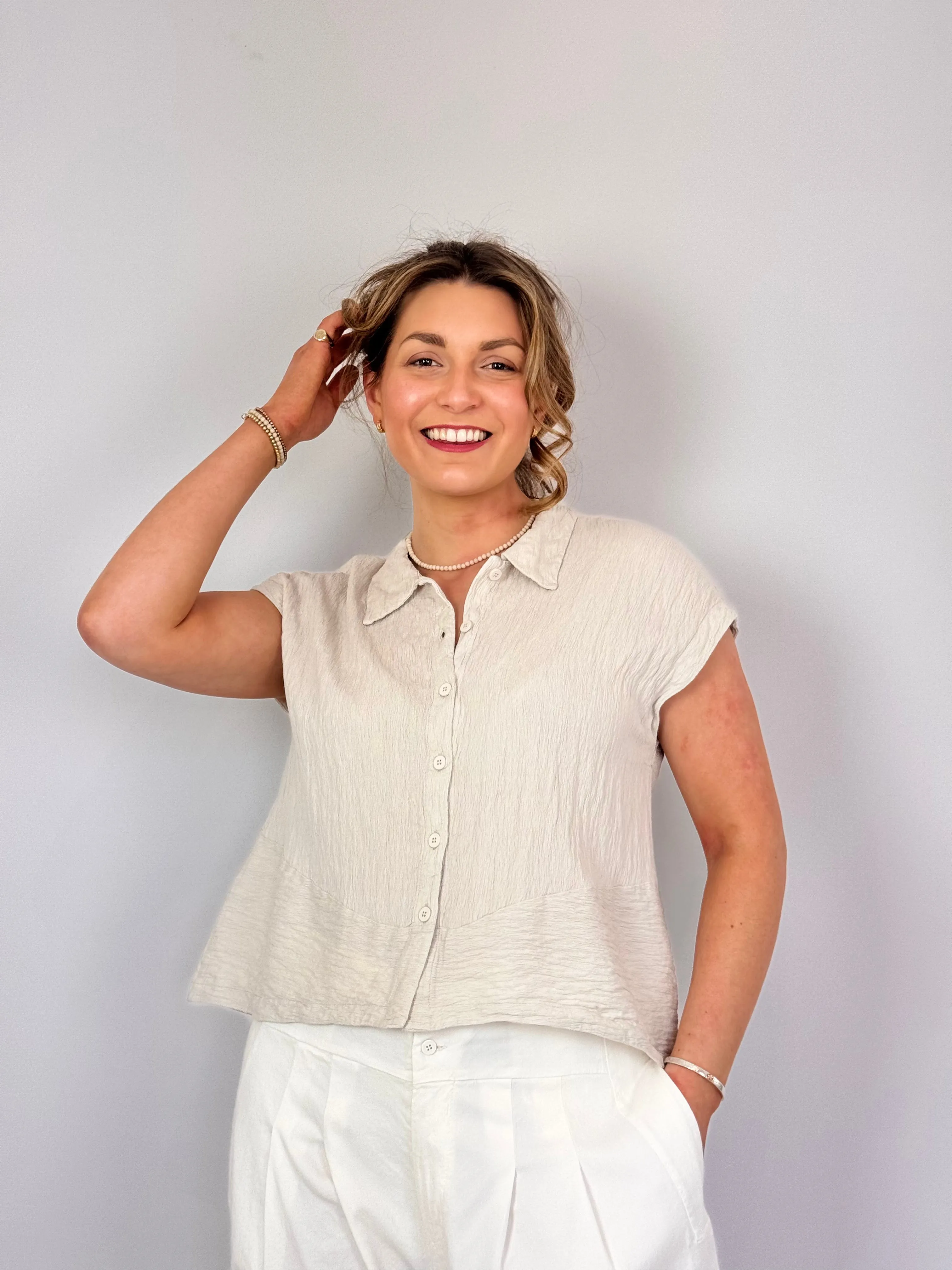 Transit Par-Such R272 Shirt Sand