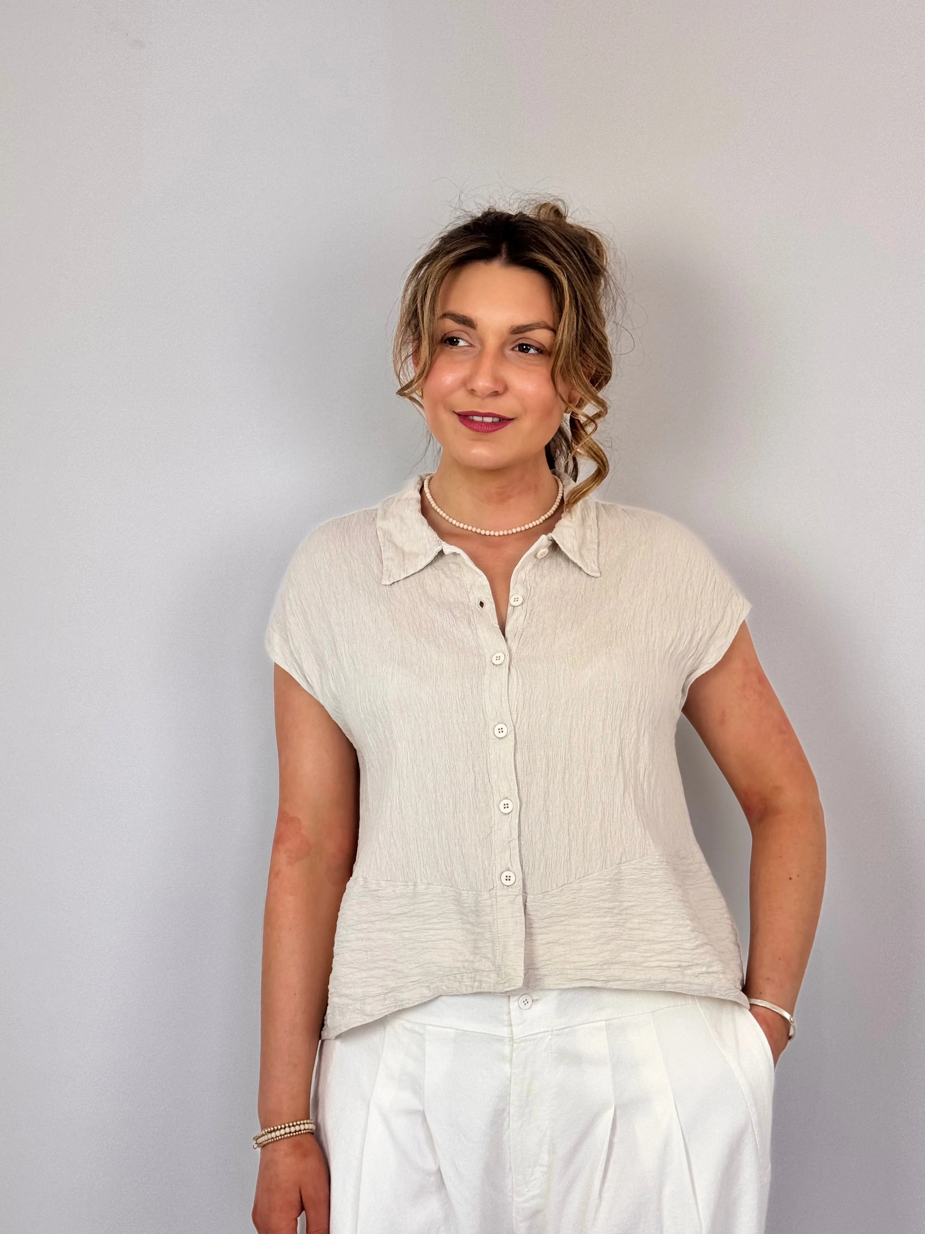 Transit Par-Such R272 Shirt Sand