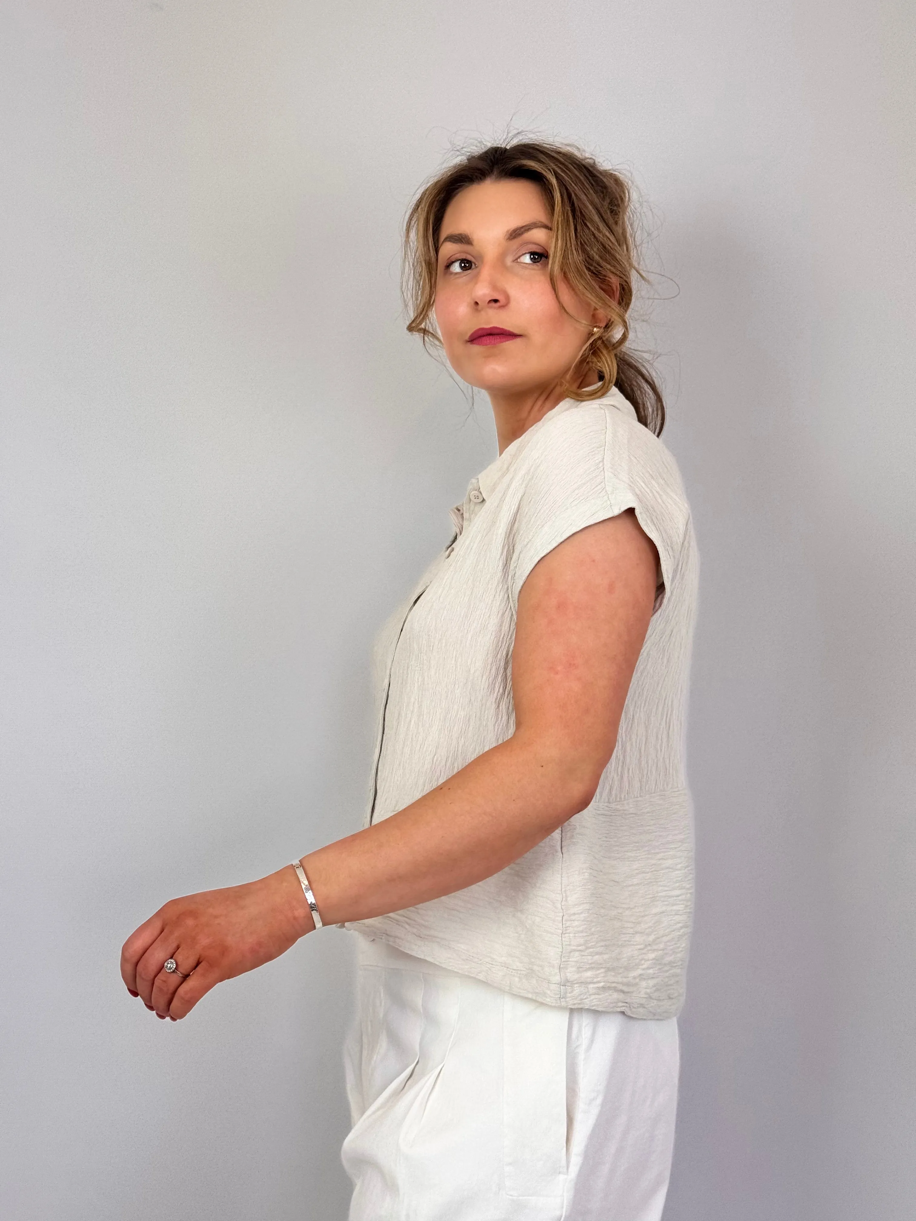 Transit Par-Such R272 Shirt Sand
