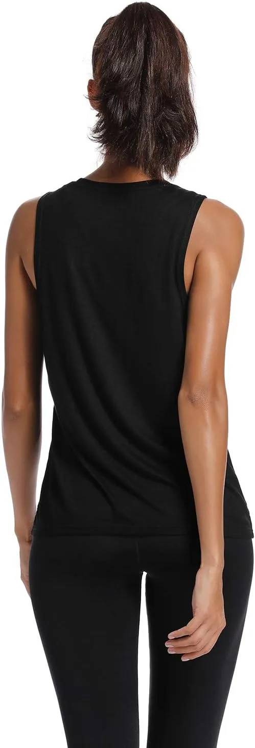 Workout Tank Tops for Women-Womens Peace Love Yogo Funny Saying Fitness Gym Racerback Sleeveless Shirts
