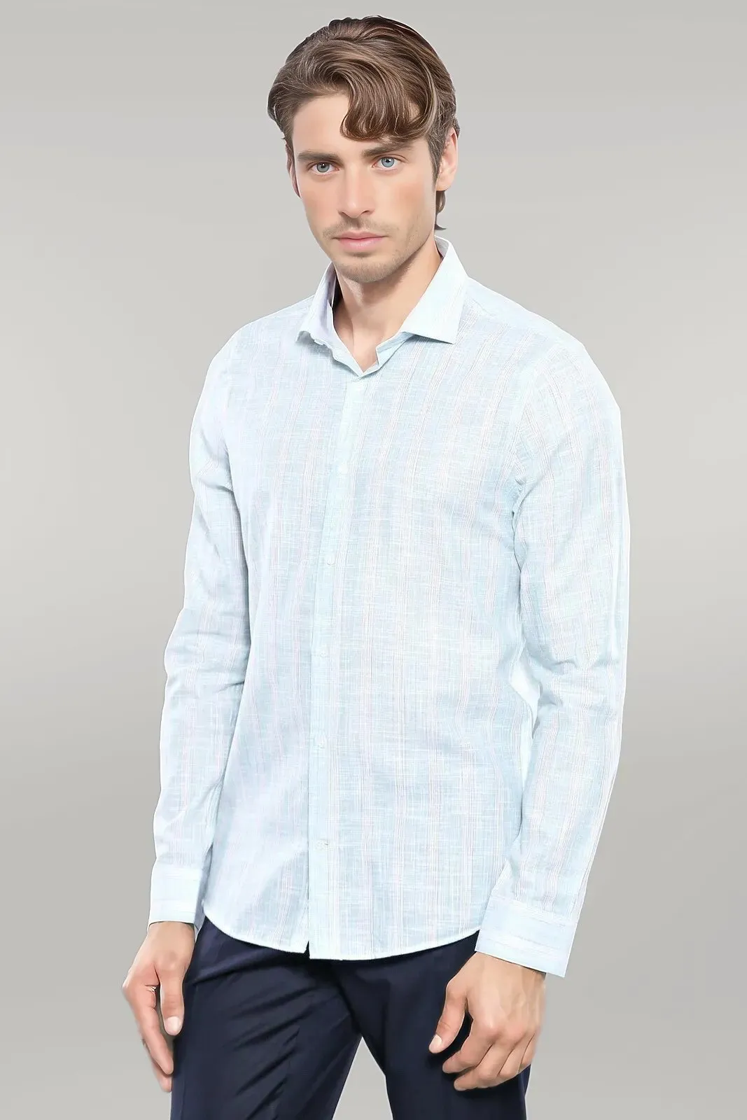 WSS Light Green Plaid Shirt  - Singen